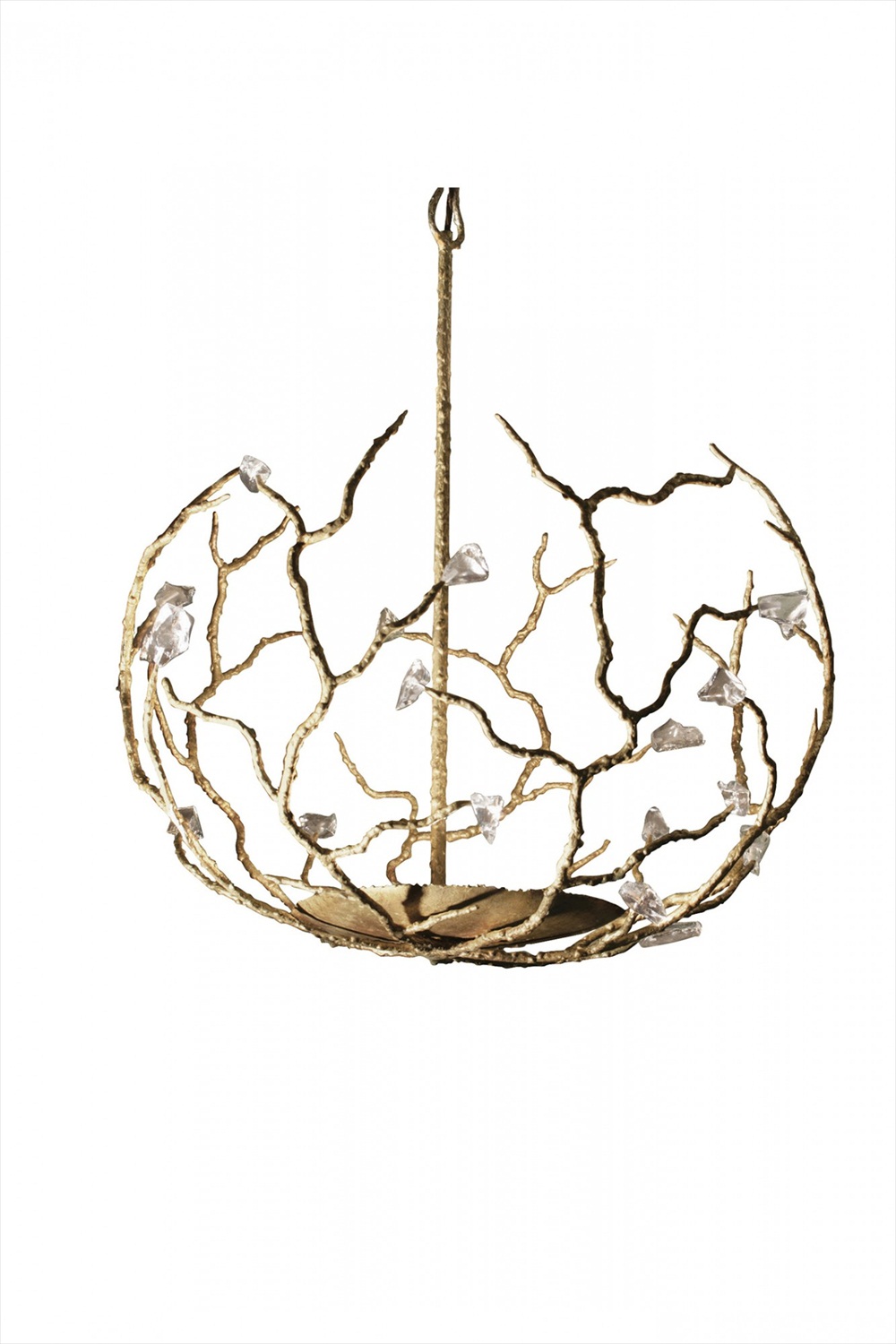 Large Blossom Chandelier MCL18L White Gold
