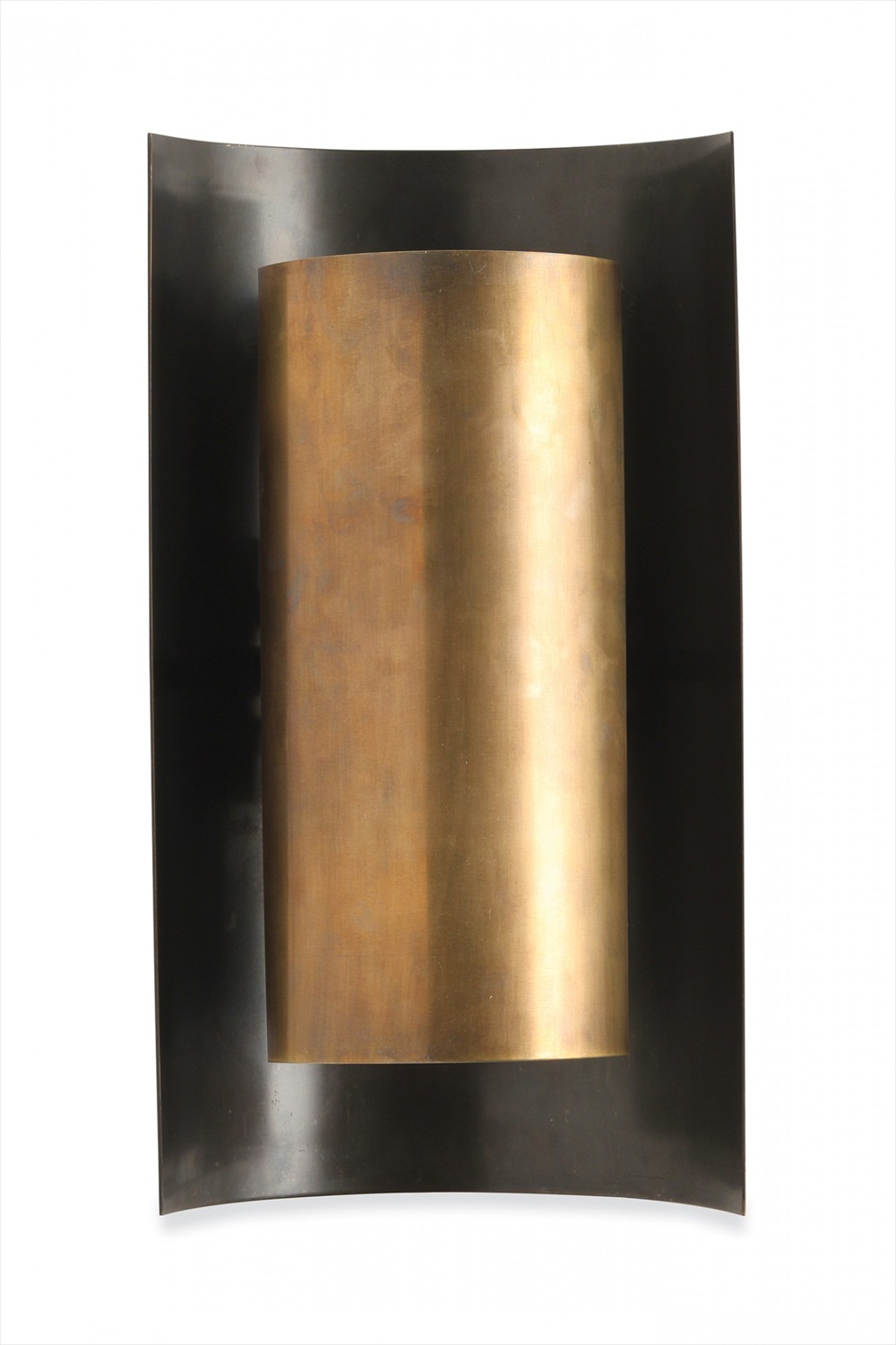 Large Covex Wall Light TWL92L Antiqued Brass