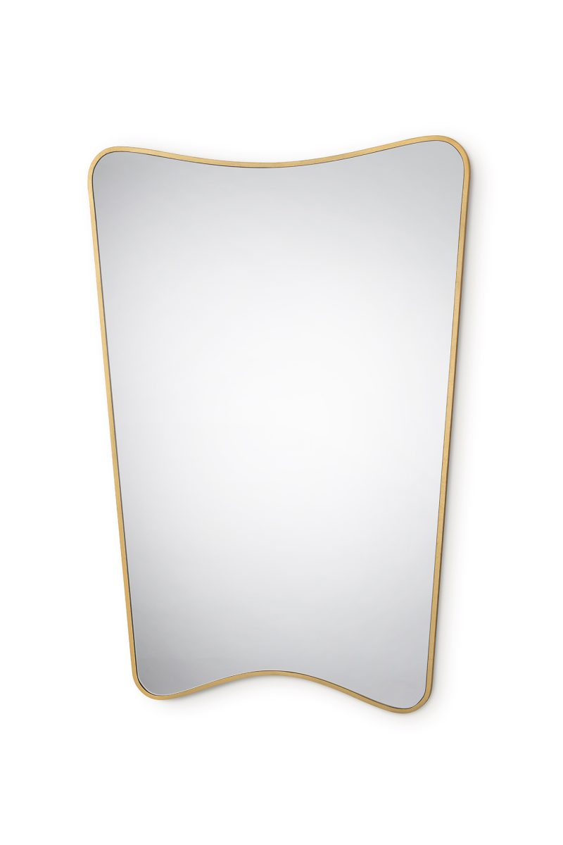 Large Gertrude Mirror WM47L New gold with mirror glass