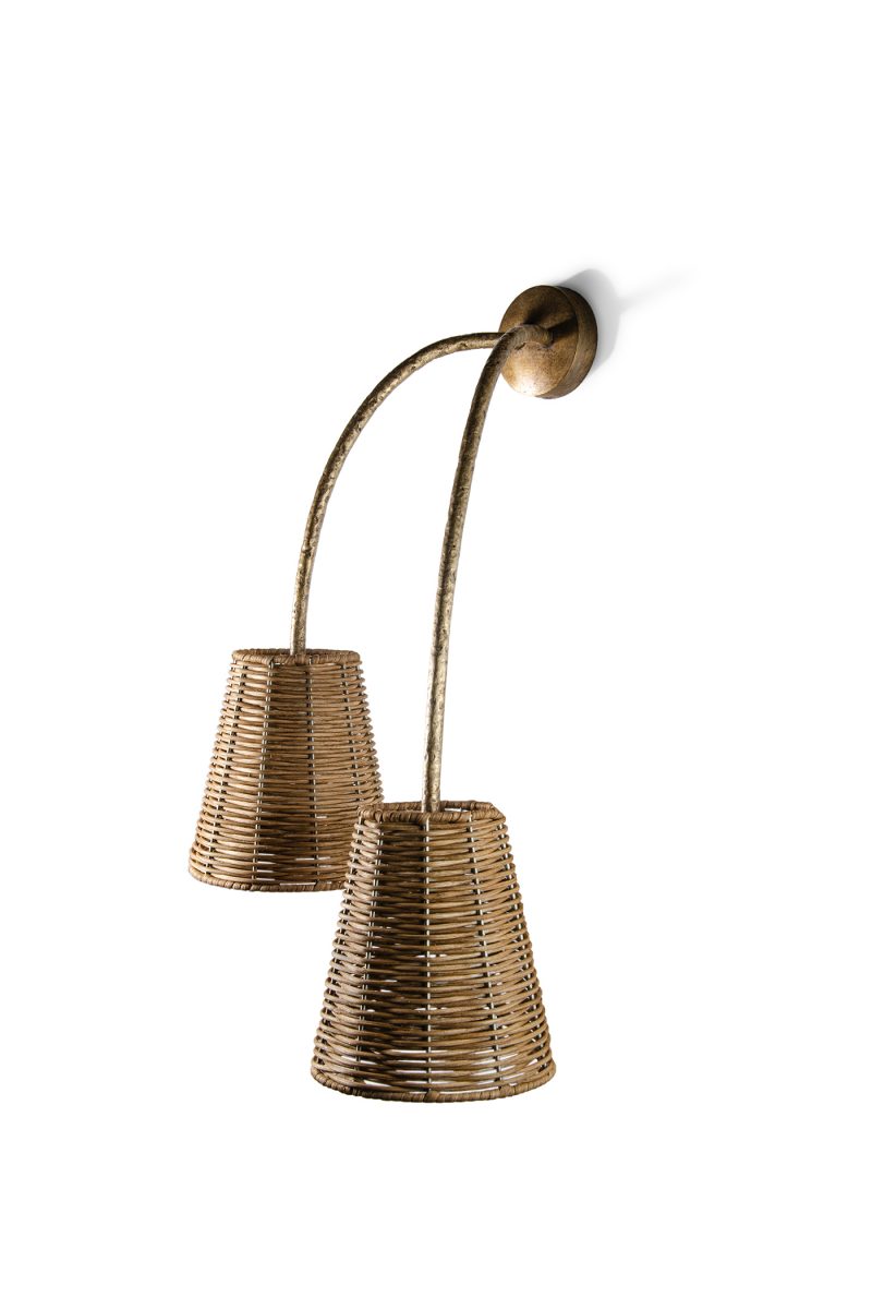 Large Huck Wall Light TWL120L French Brass