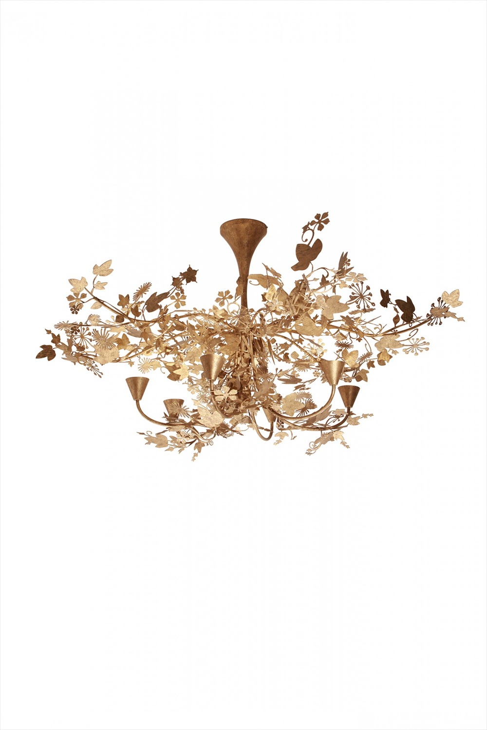 Large Ivy Shadow Chandelier MCL37L Forest Gold