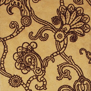 Marquise Damask Flock FG057T49 Gold Plum