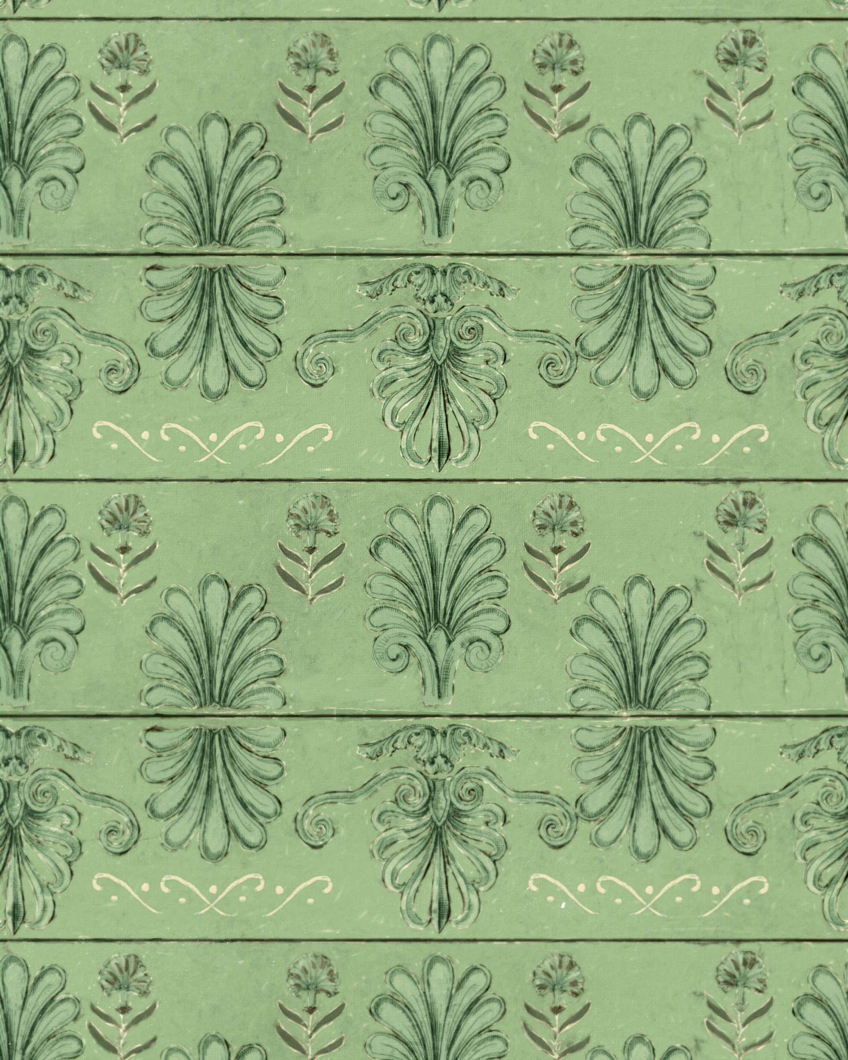 Mykonos Villa Motif Island Green WP30040