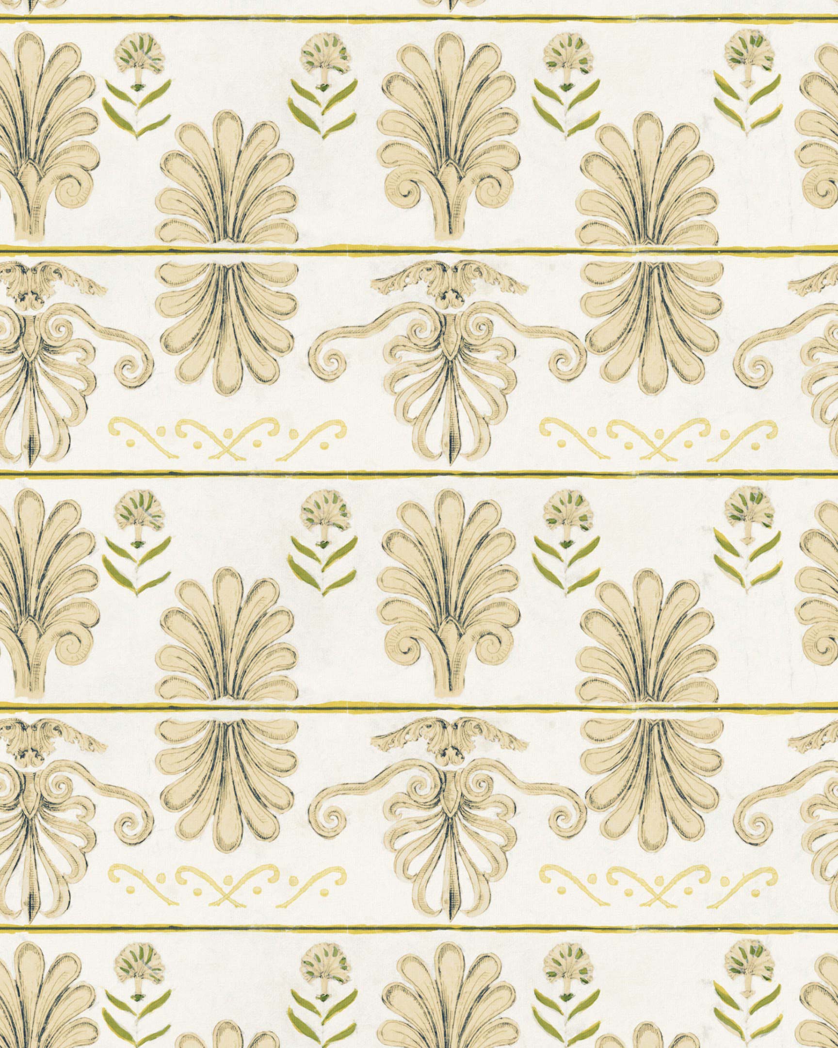 Mykonos Villa Motif Taupe WP30042