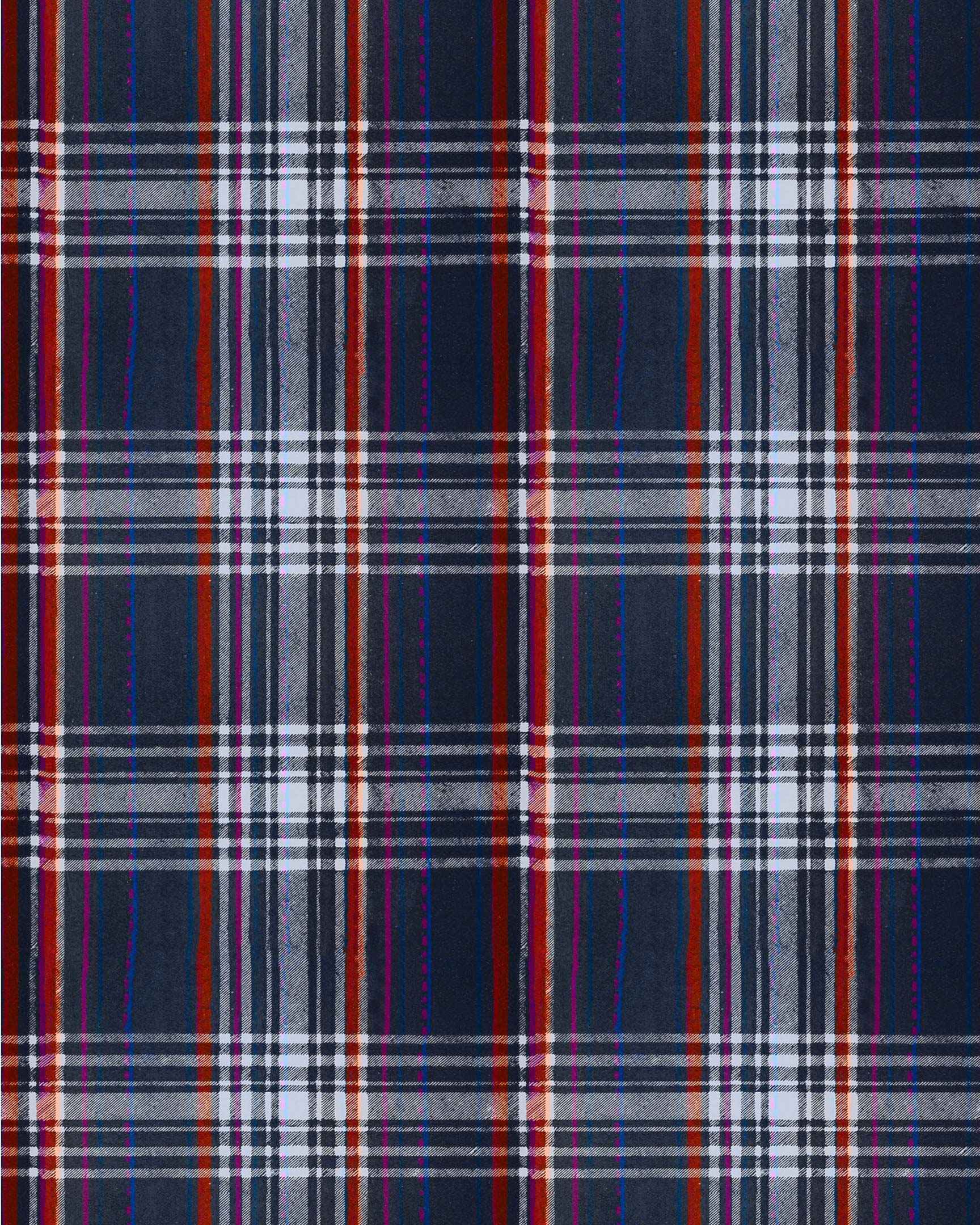 Seaport Plaid Navy Blue WP30067