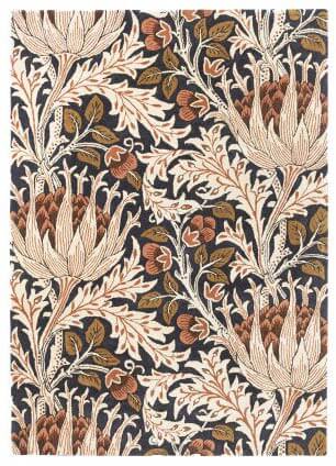 Artichoke Amber Charcoal 127103 Rug