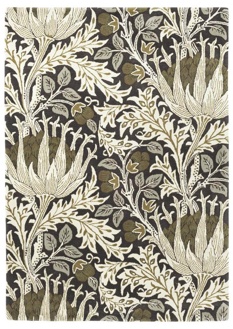 Artichoke Charcoal Mustard 127105 Rug