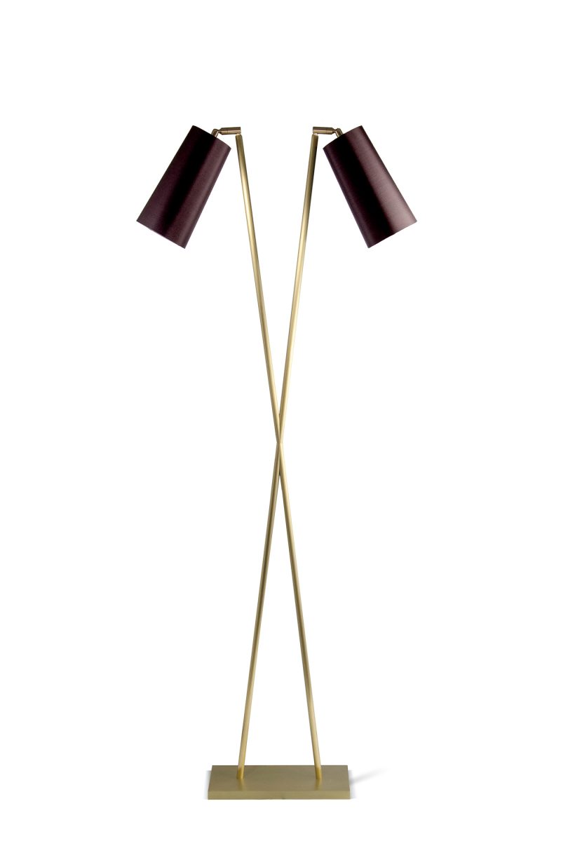 Motu Floor Lamp MFL48 Brass