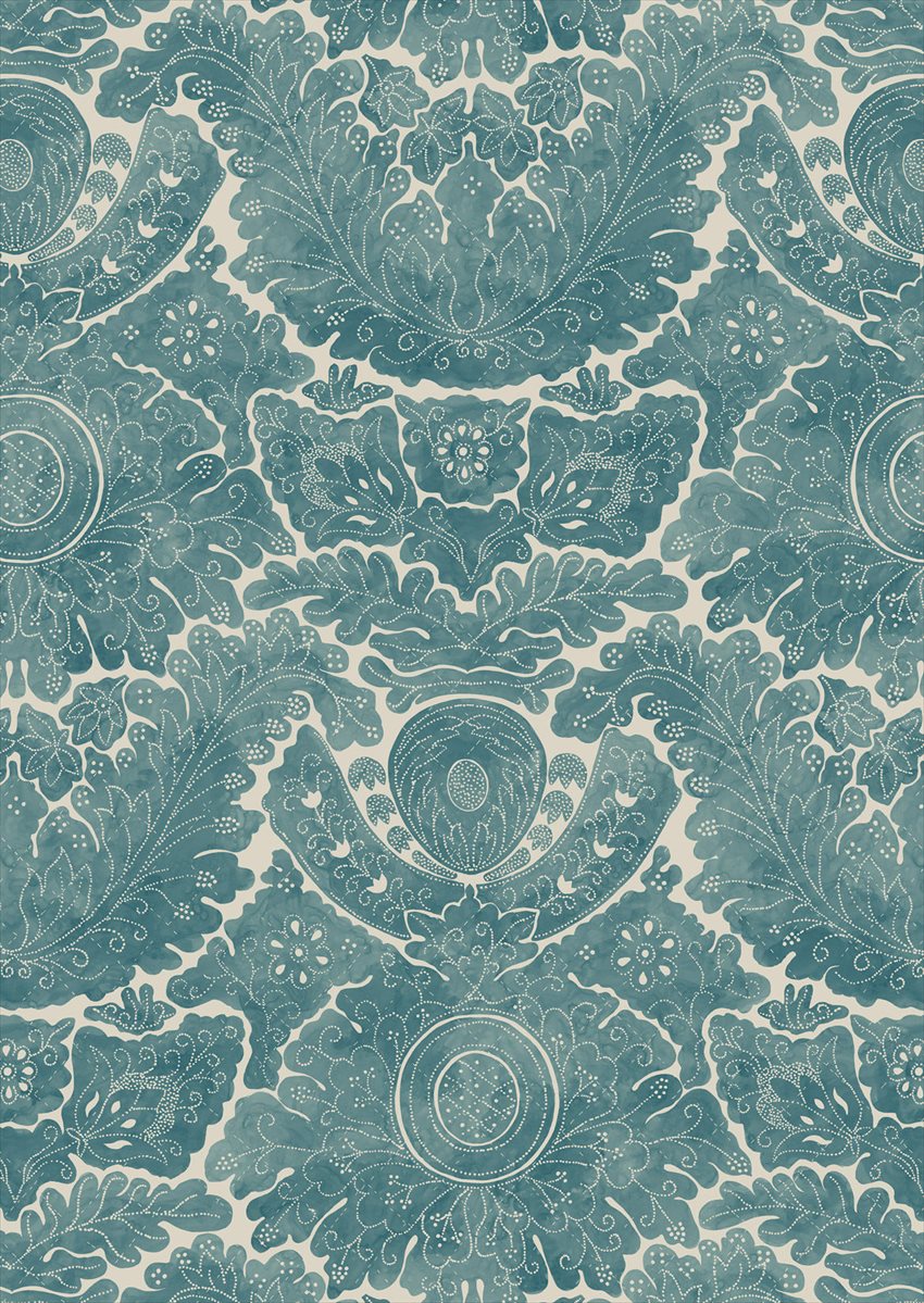 Nantes Baltic Blue Fabric