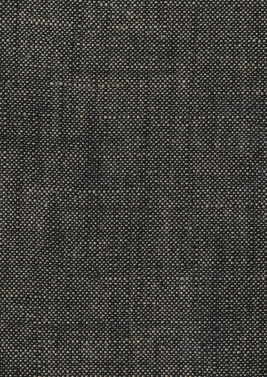 Oaksey Linen Black and Tan Fabric