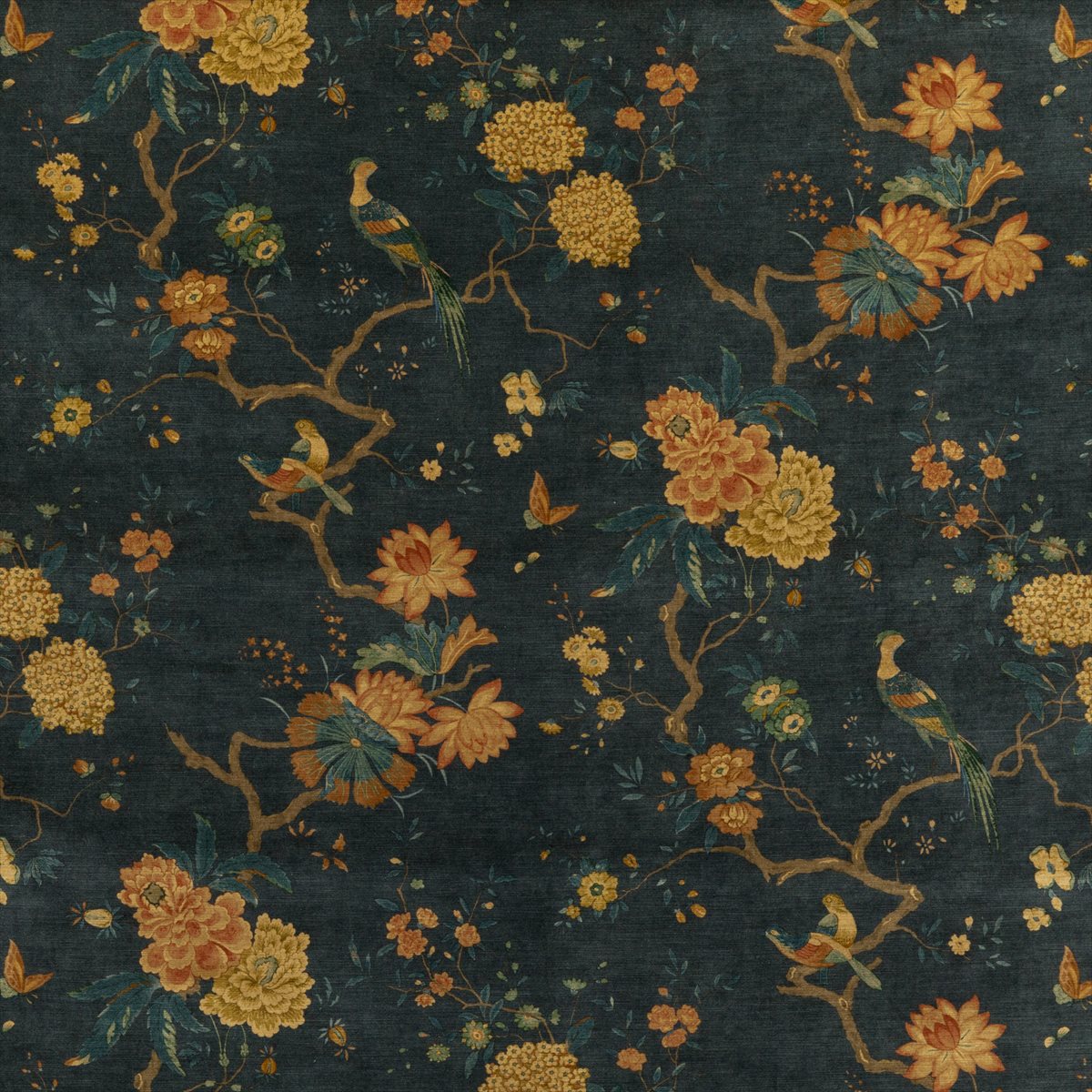 Oriental Bird Velvet BP10818-2