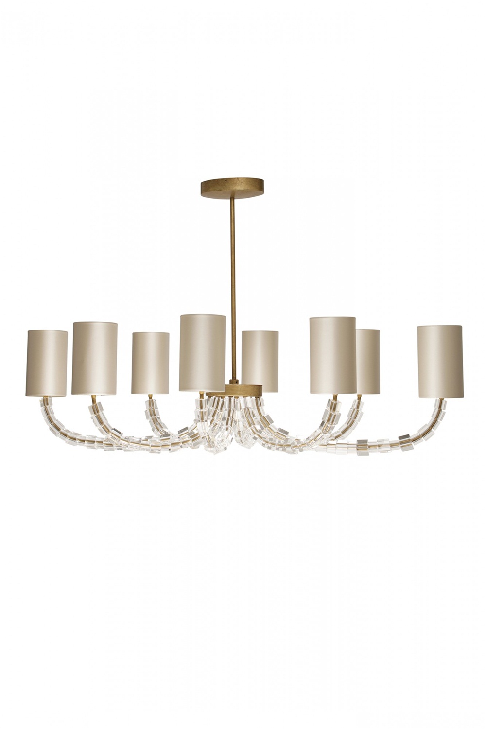 Oval Lartigue Chandelier MCL11 French Brass