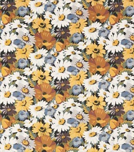 Poppy handprinted Dark orange 200-73