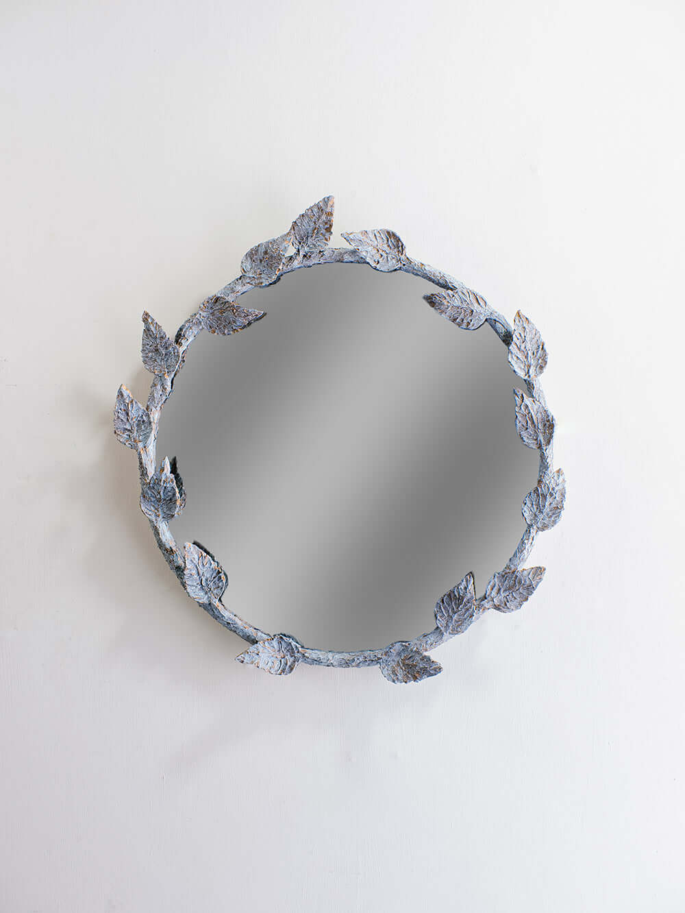 Aurelia Mirror WM51 Mirrored Glass Blue Verdigris