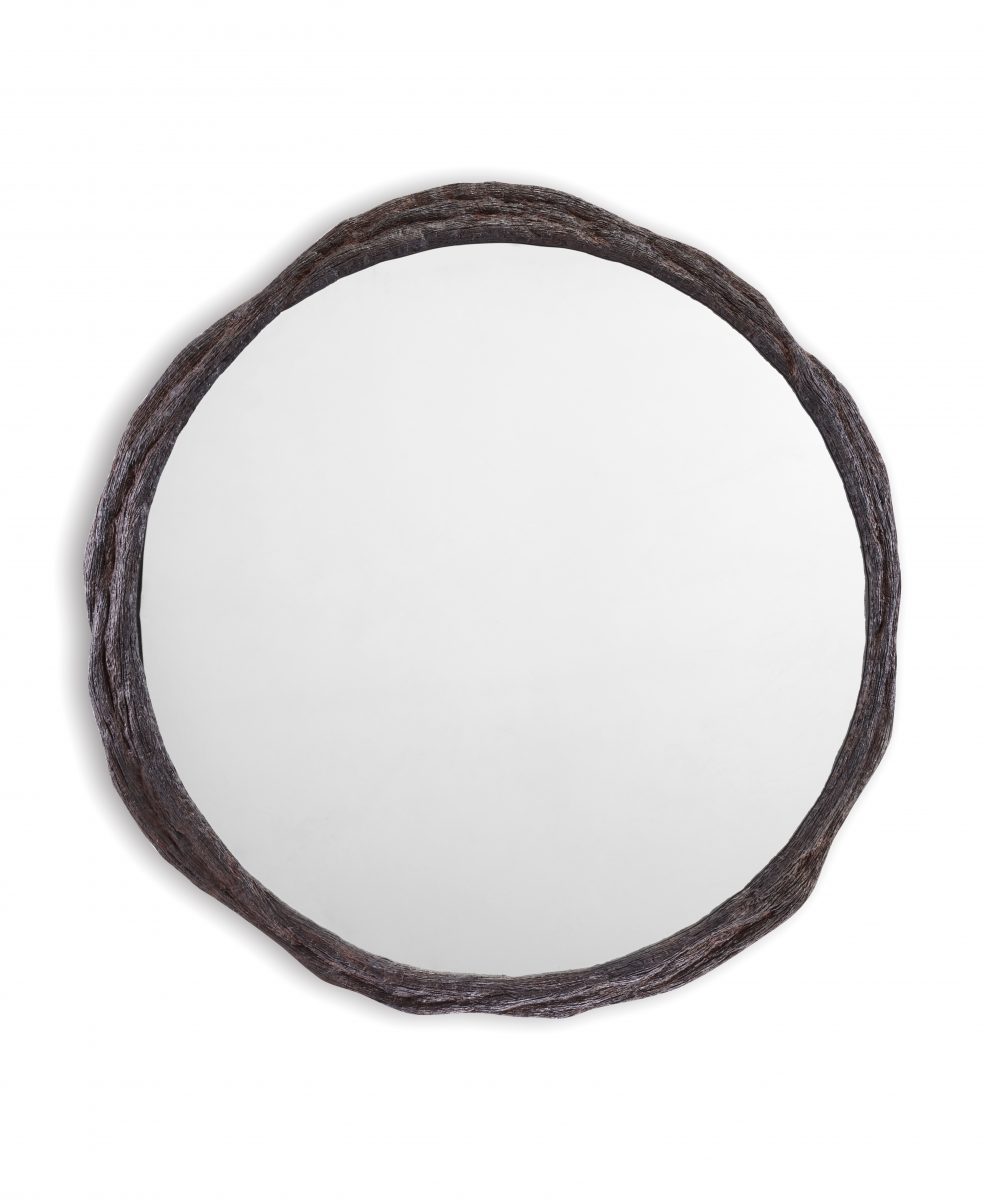 Bark Mirror WM49 Burnt Wood