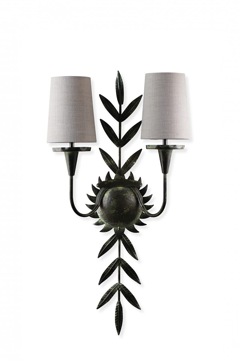 Beatrice Wall Light TWL74 Verdigris