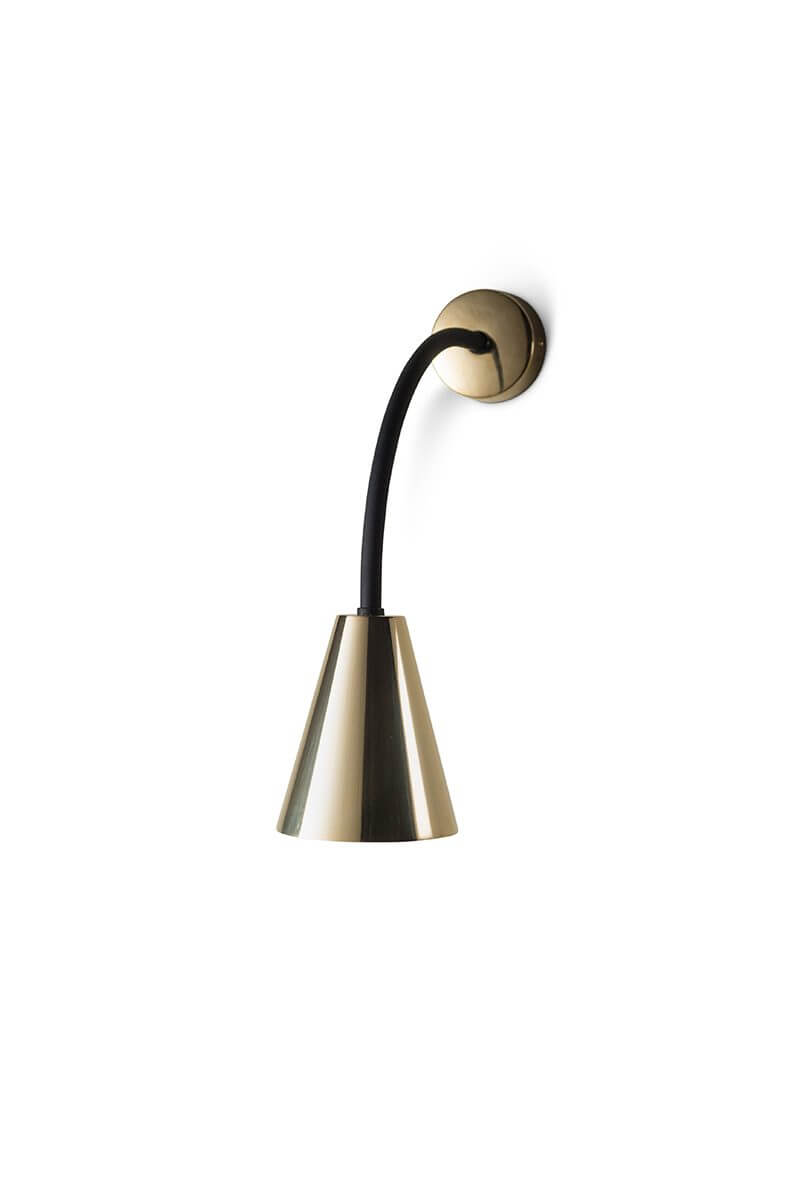 Gabriel Wall Light TWL126 Black with Brass