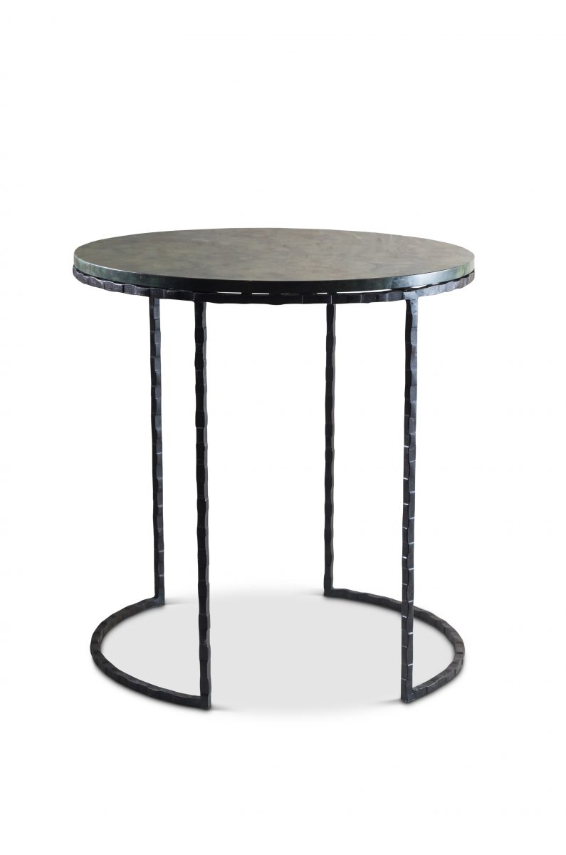 Giacometti Centre Table CRT06 Carbon with Verde Fantastico