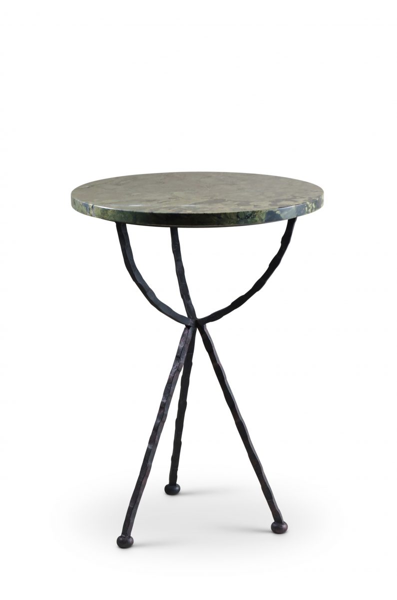Giacometti Cocktail Table CST51 Carbon with Verde Fantastico