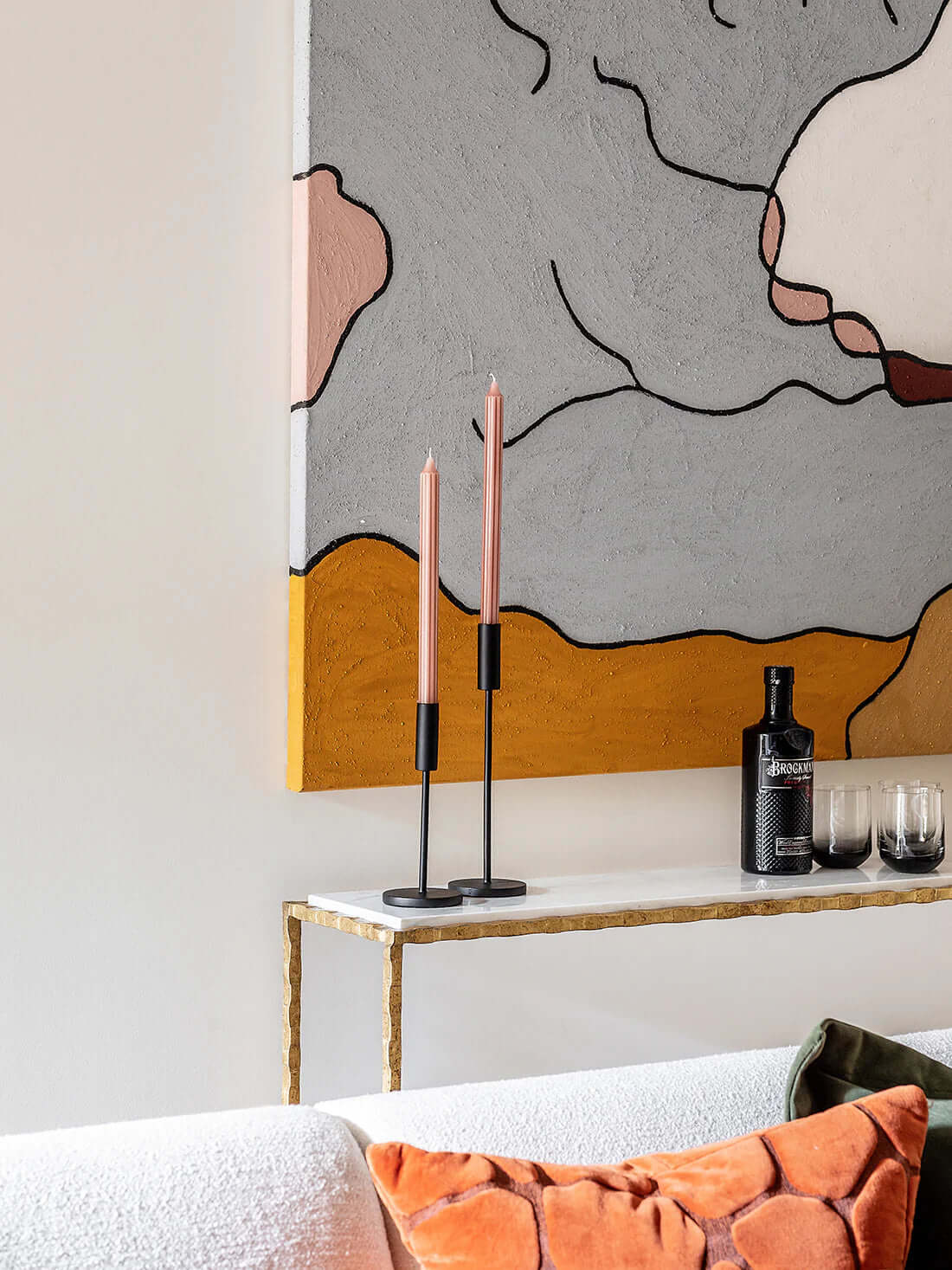 Giacometti Slimline Console Large CCT51 Wood Versailles Gold