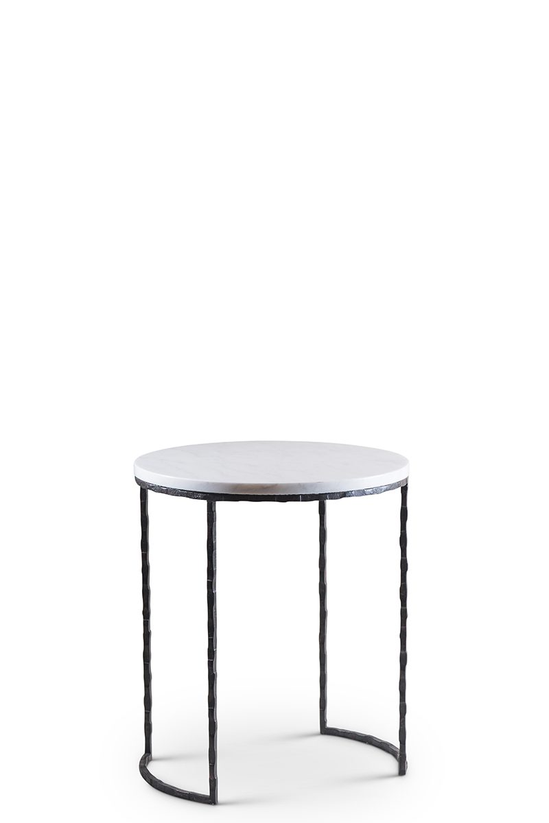 Giacometti Smoking Table CST48 Carbon with Calacatta Primavera