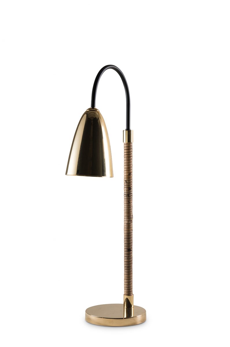 Holden Desk Lamp SLB70 Black with Brass
