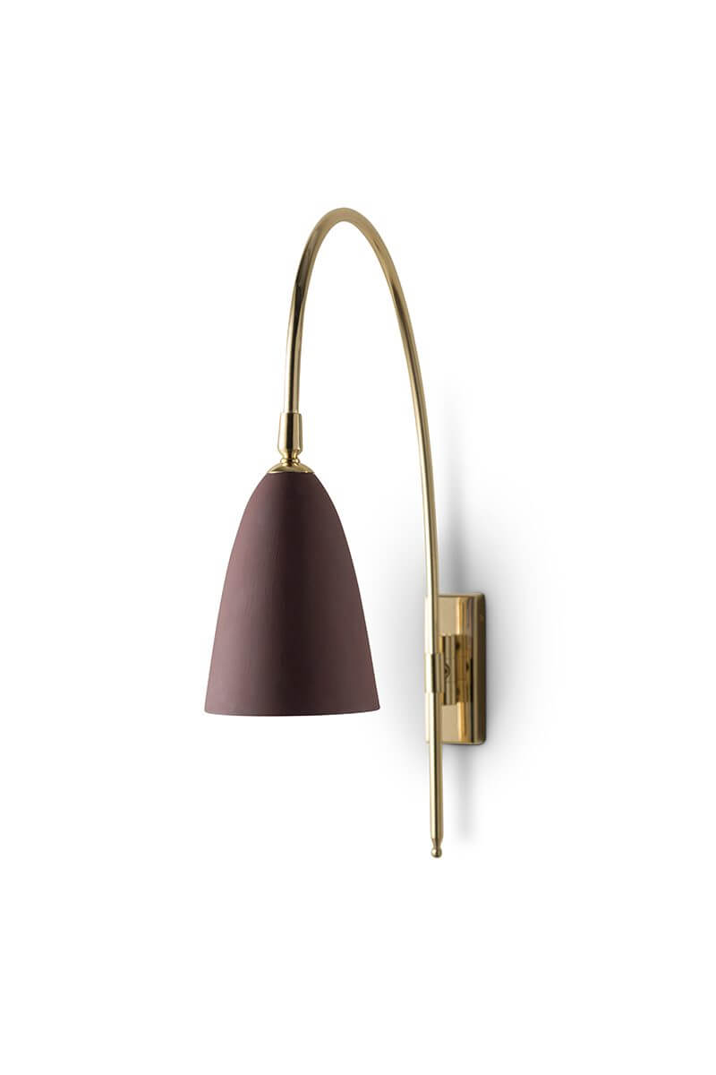Bathroom Kingsley Wall Light B-TWL125 Brass with Bromine
