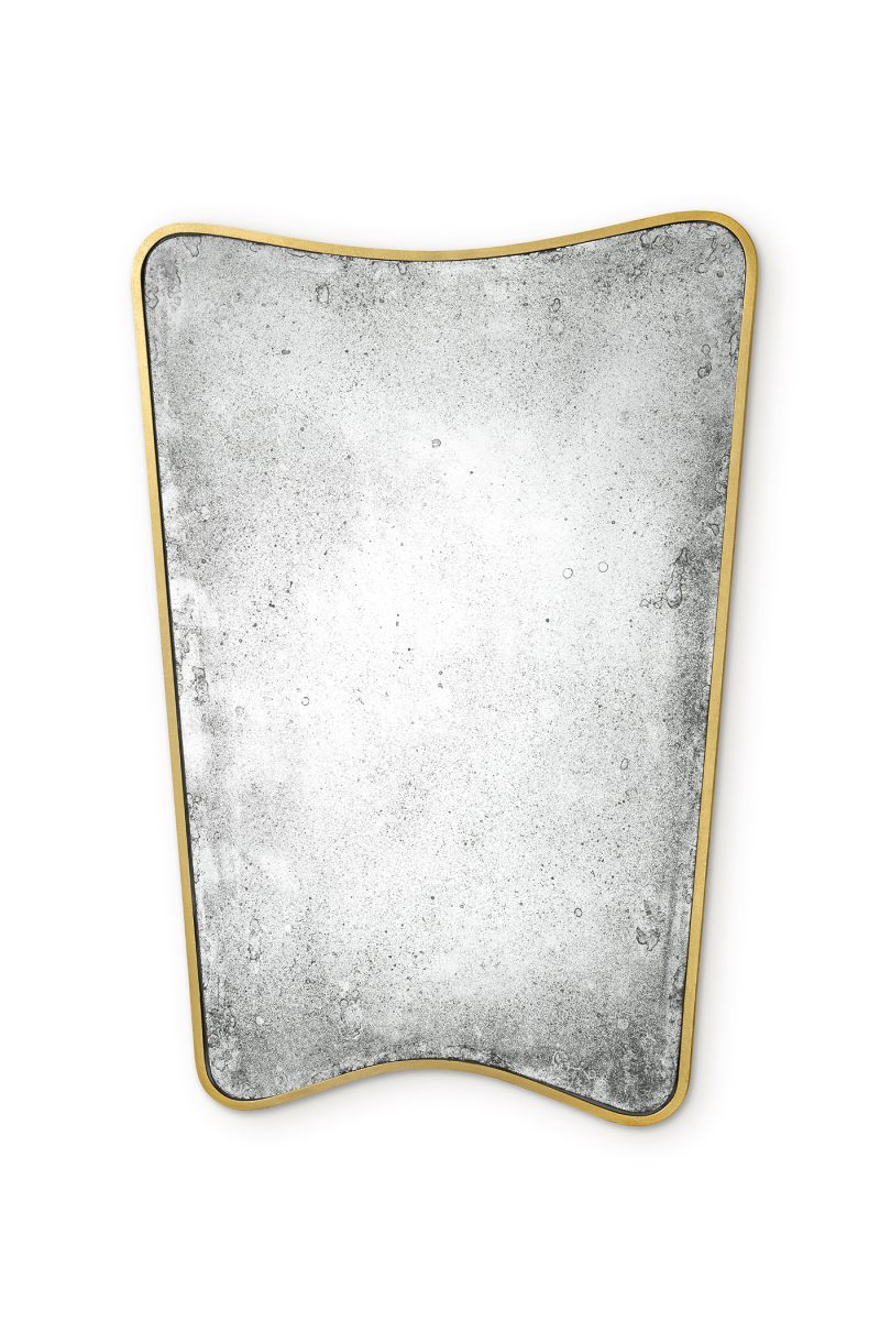 Large Gertrude Mirror WM47L New gold with Antiqued Glass