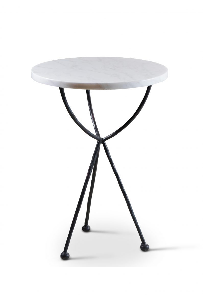 Logan Cocktail Table CST52 Carbon with Calacatta Primavera