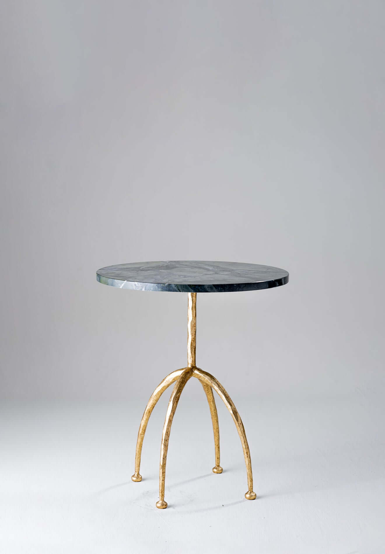 Logan Side Table CST60 Gold with Verde Fantastico