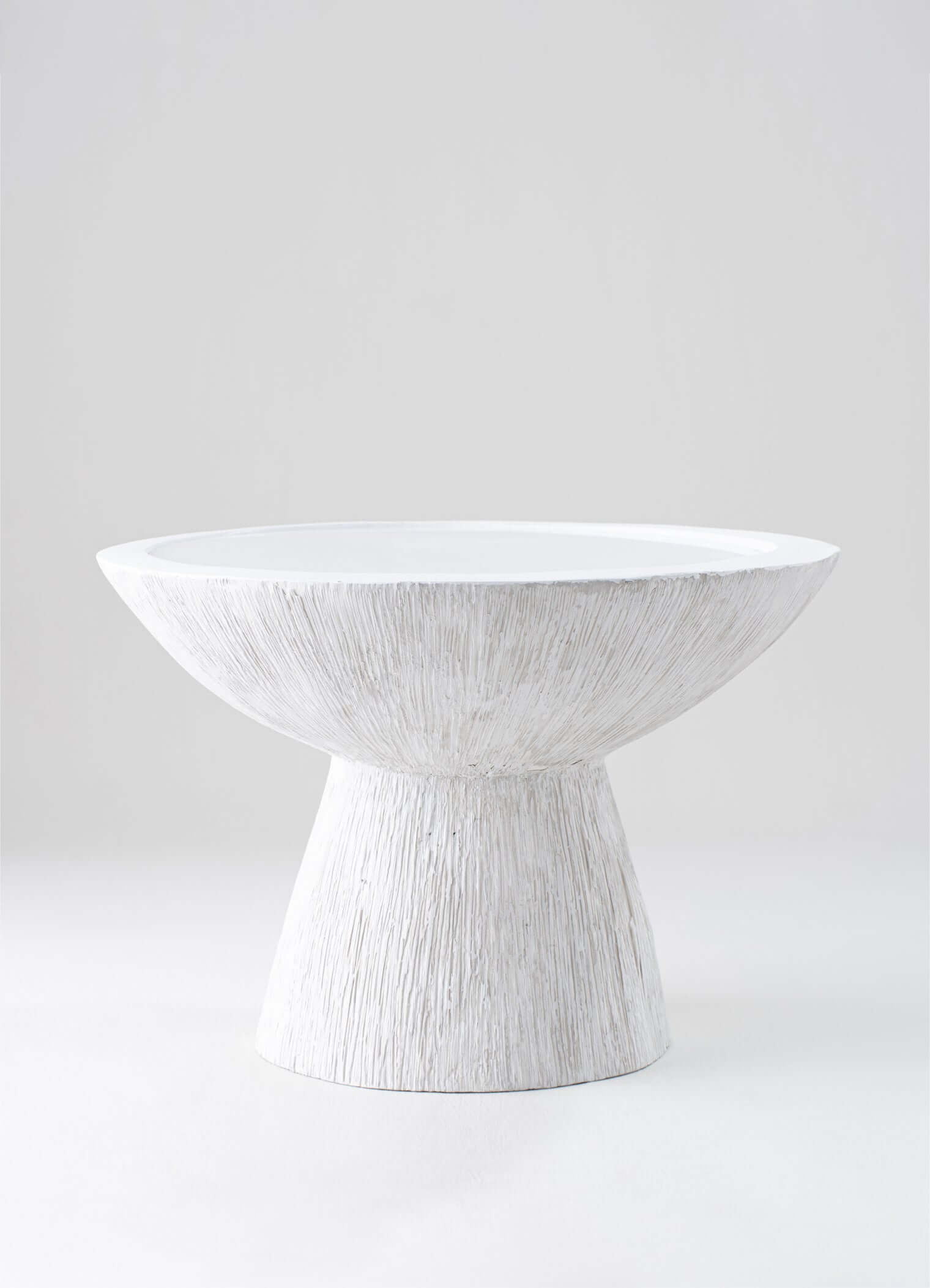 Marina Side Table CST59 Scratched Plaster