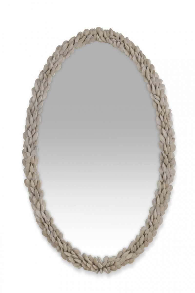 Mussel Shell Mirror WM35 Aged Plaster