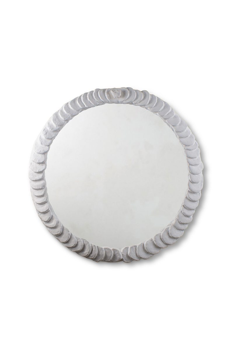 Nugget Mirror WM55 Plaster White