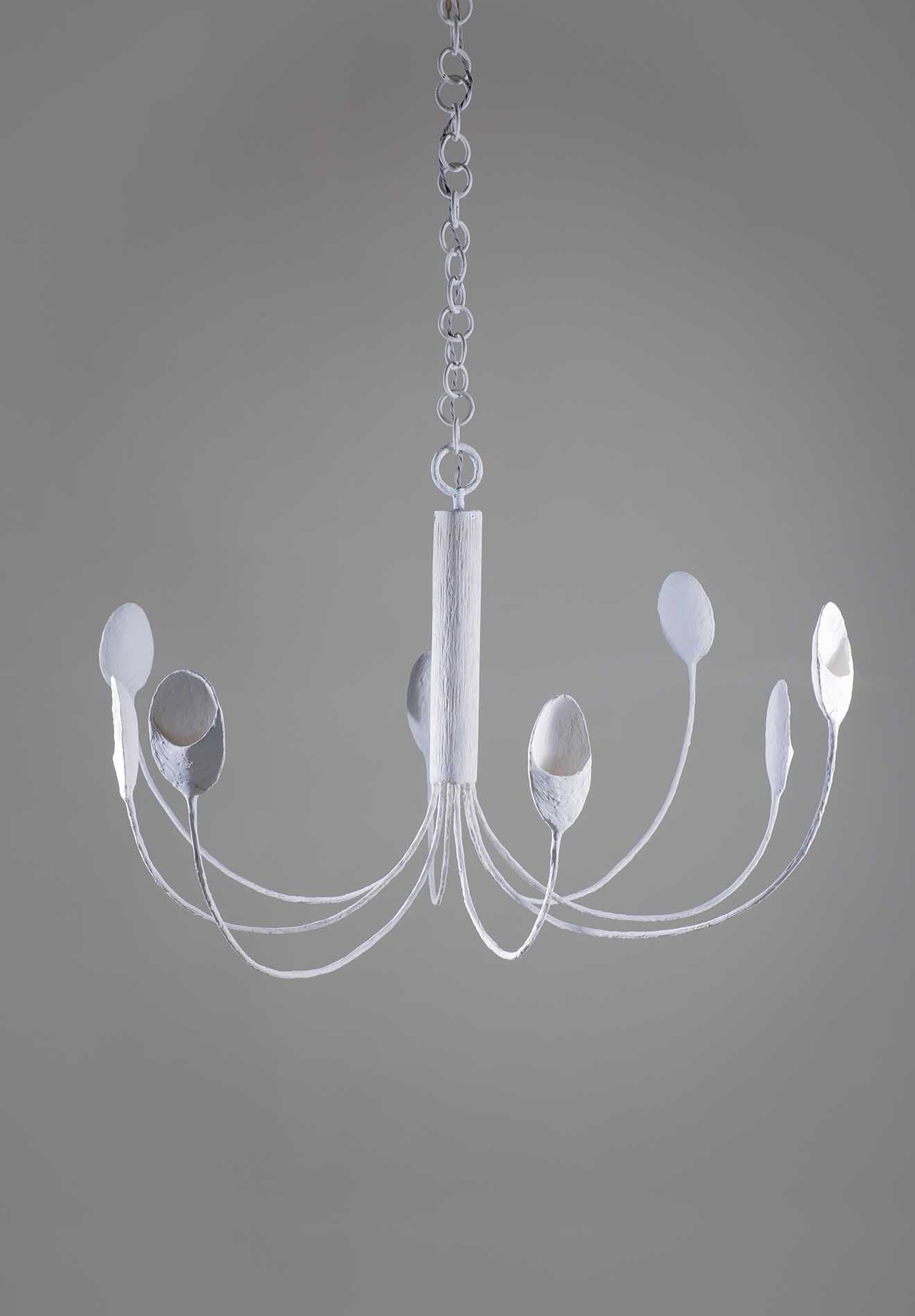 Oyster Ceiling Light MCL84 Plaster White Lighting