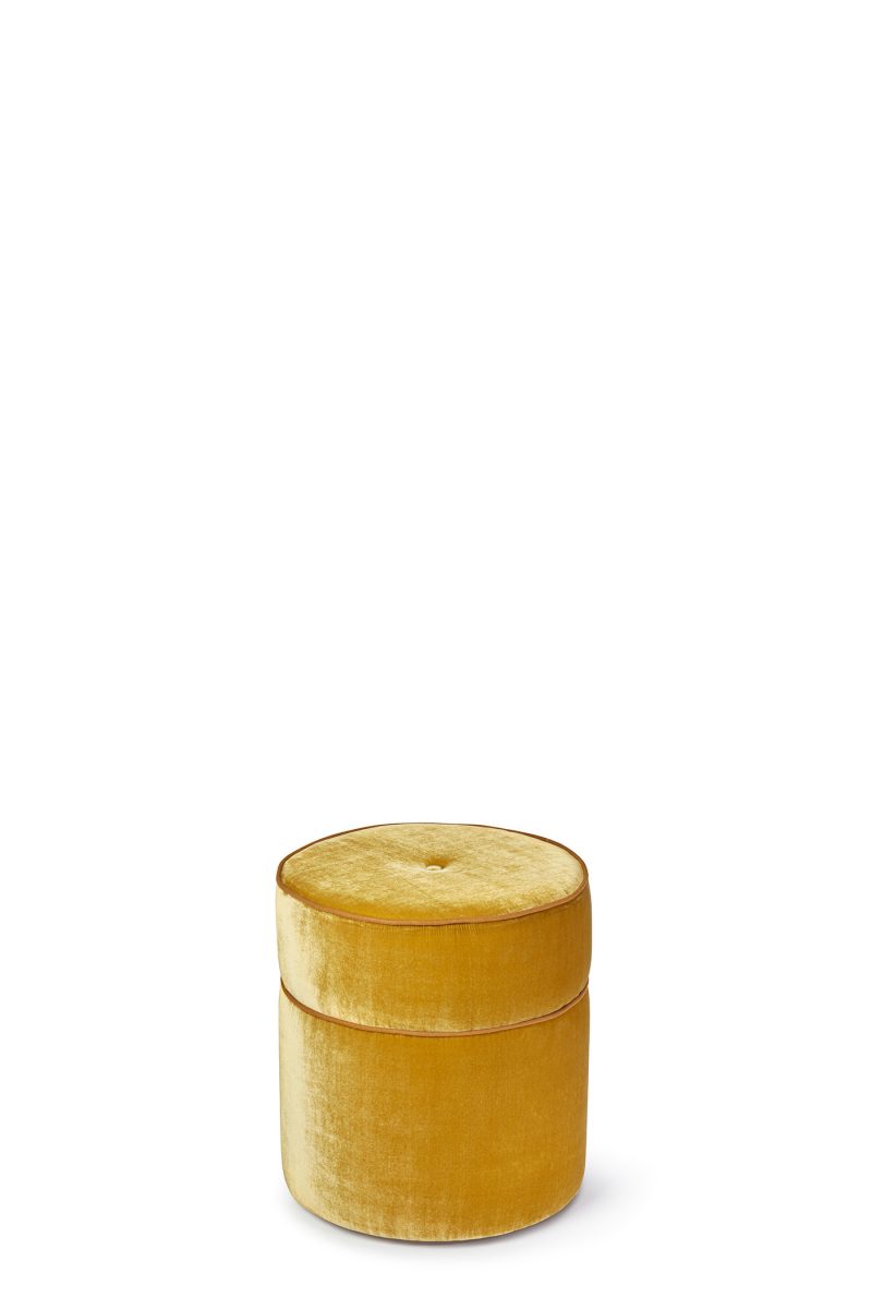 Round Button Stool UST03 COM Fabric