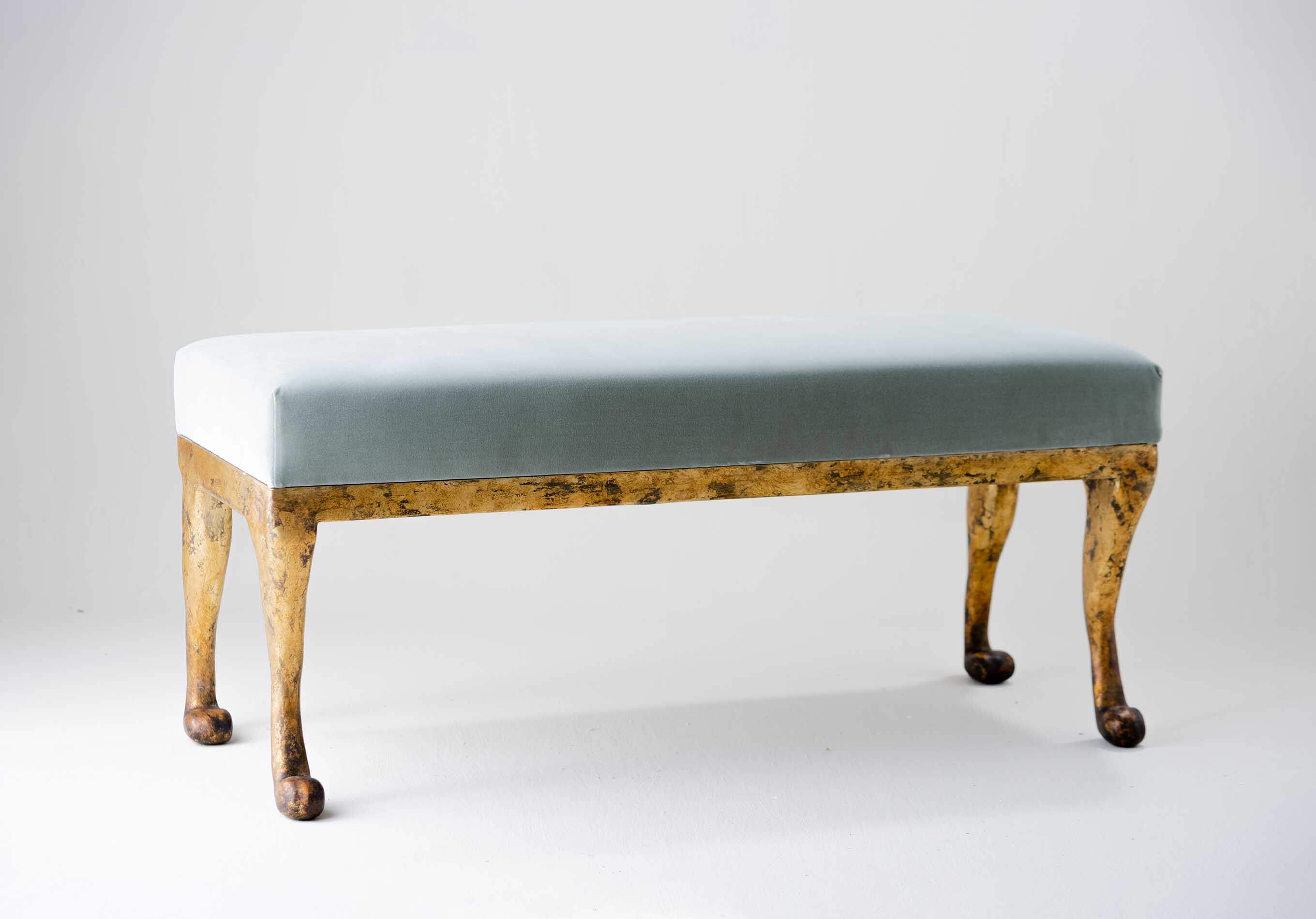 Sarabi Bench CSB09 Gilded Gold with COM seatpad