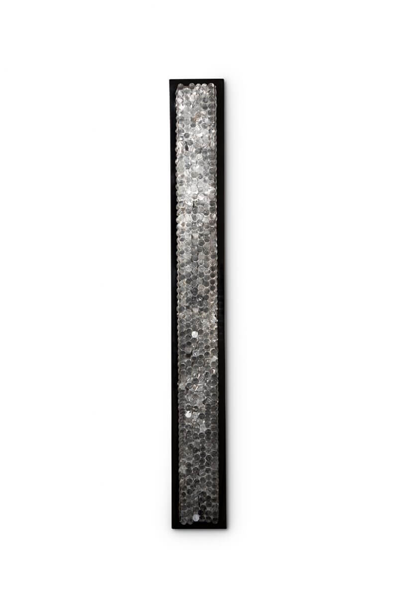 Bathroom Small Chloe Wall Light B-TWL90S Nickel with Perspex