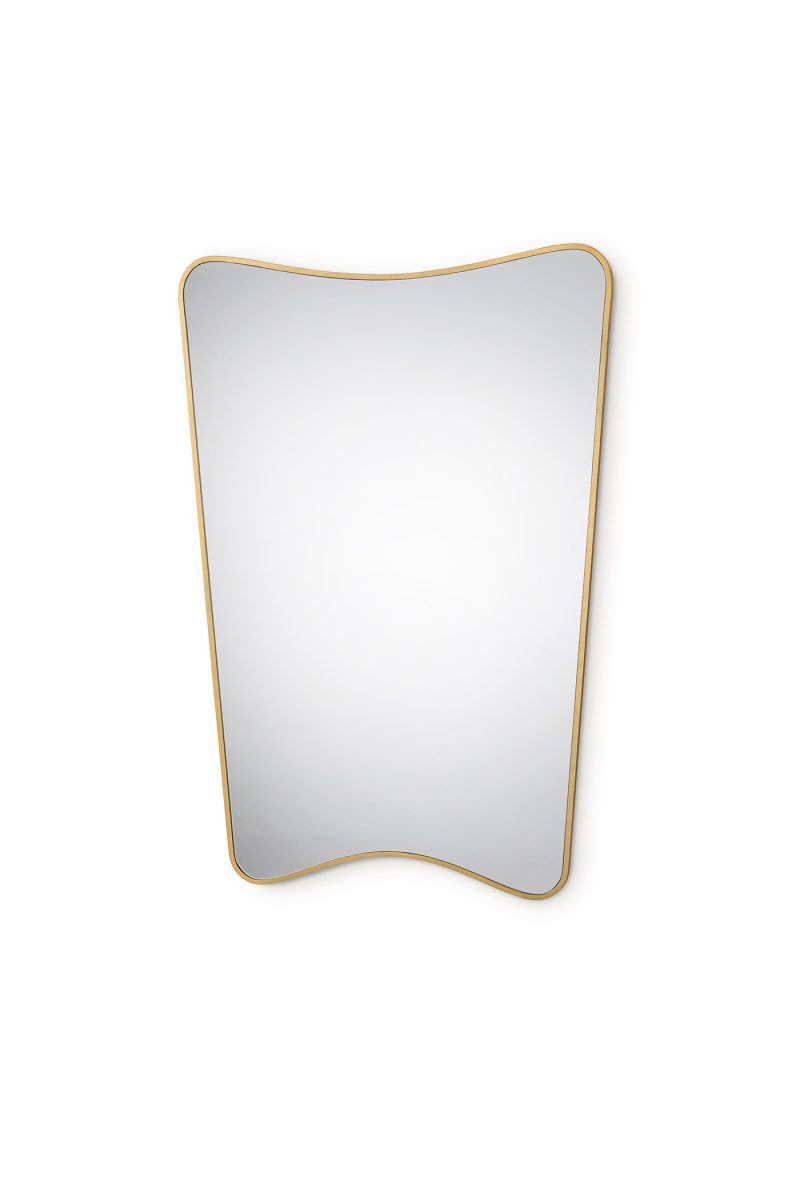 Small Gertrude Mirror WM47S New gold with mirror glass