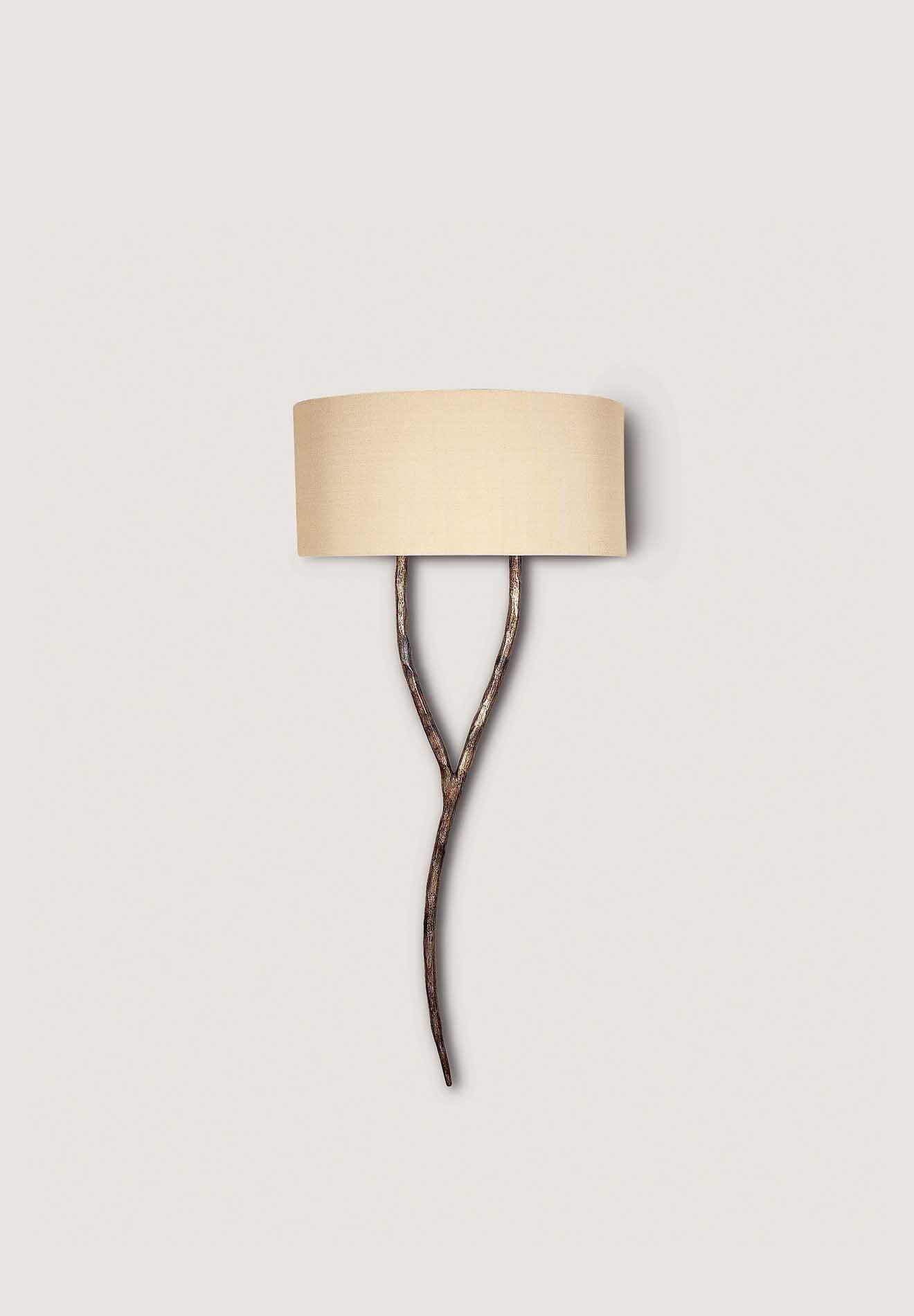 Yves Wall Light Burnt Silver