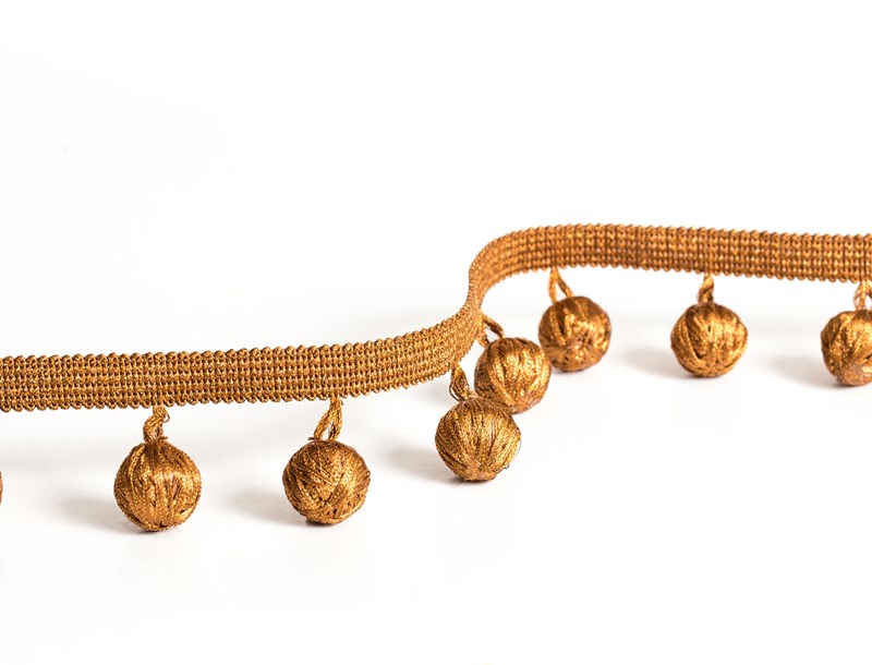 Precious metals ball fringe T004-03