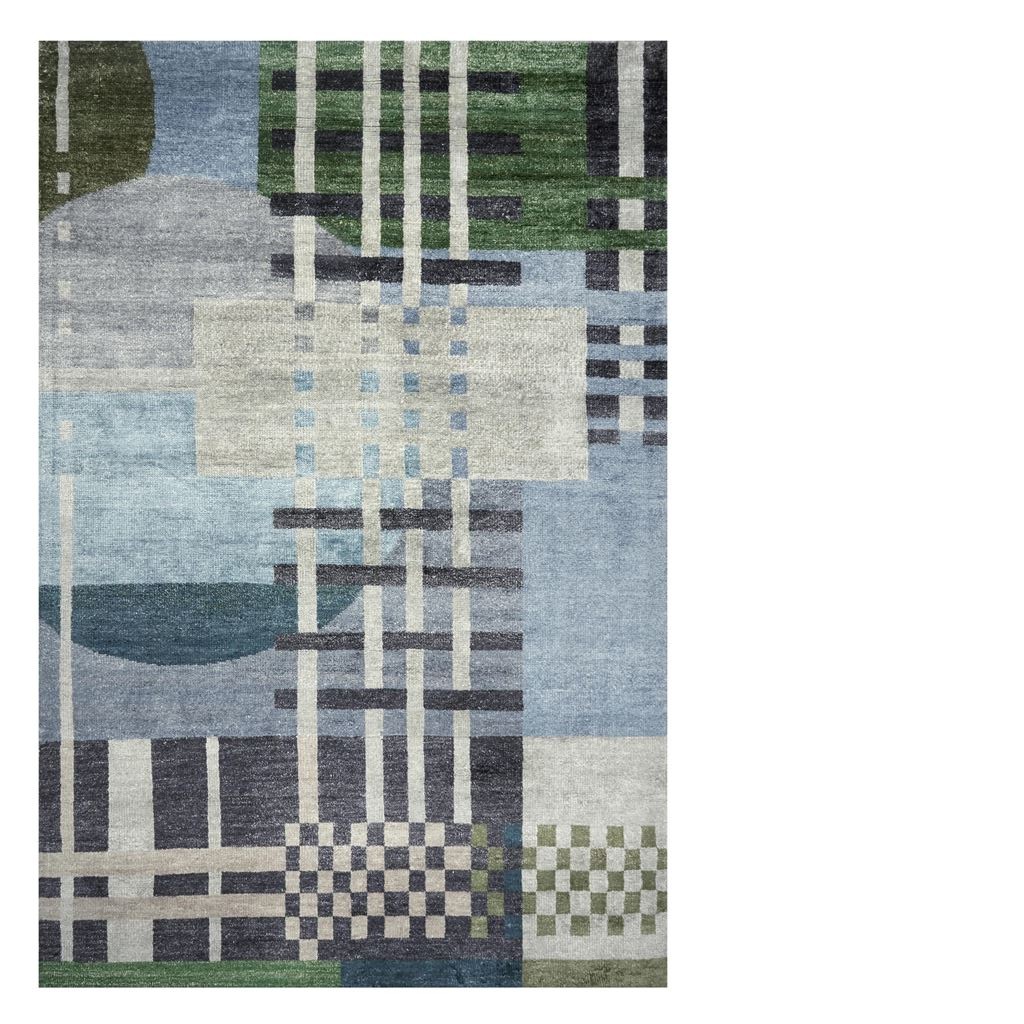 Chandigarh Aqua Rug