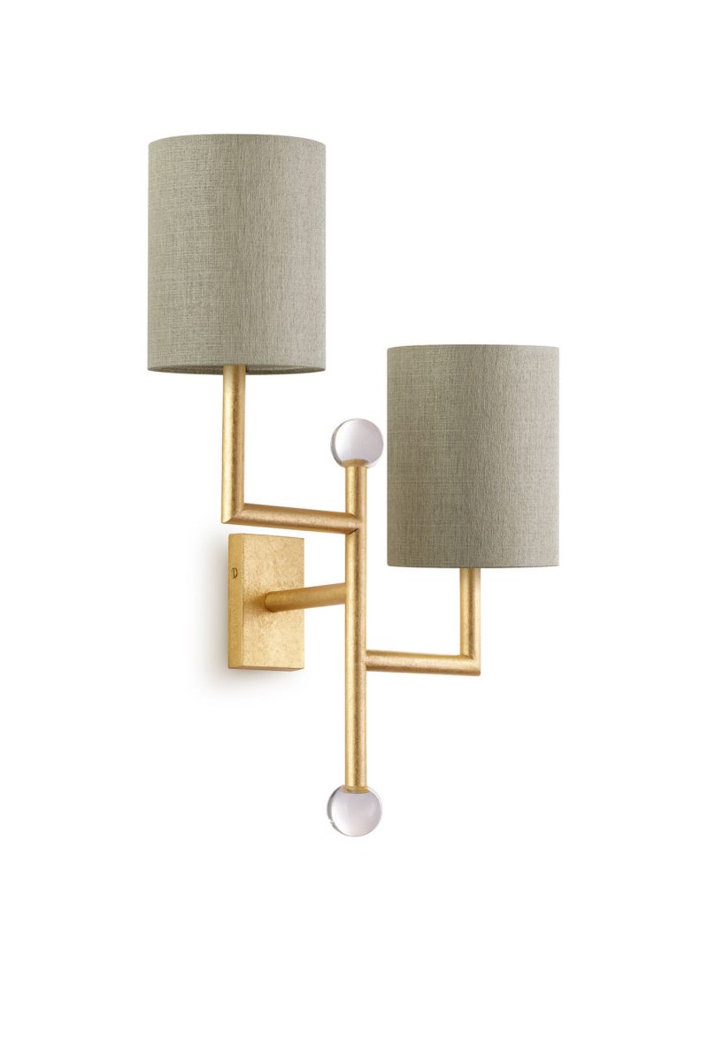 Quantum Wall Light Left TWL116 New Gold