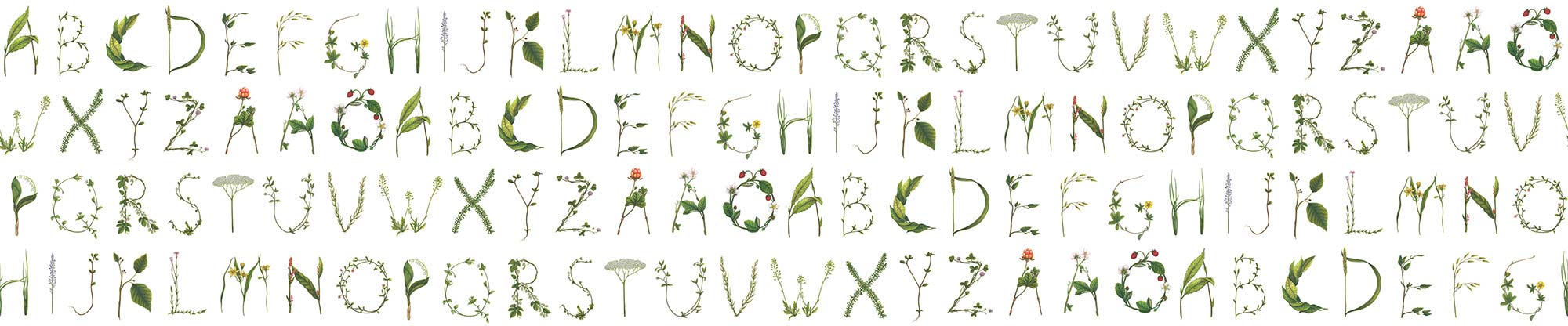 Floral Alphabet R13195