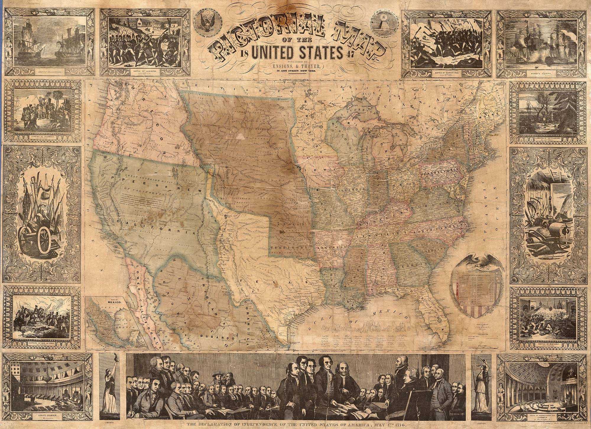 Pictorial Map Of The U.S. R11431