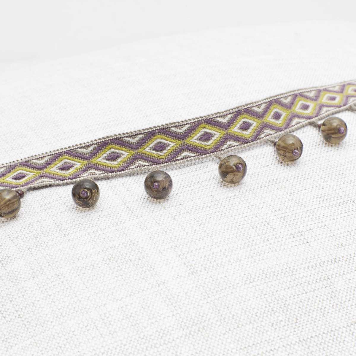 Veneto Bead Fringe Mulberry