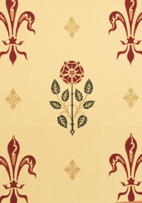Rose and Fleur de Lys W0048-10