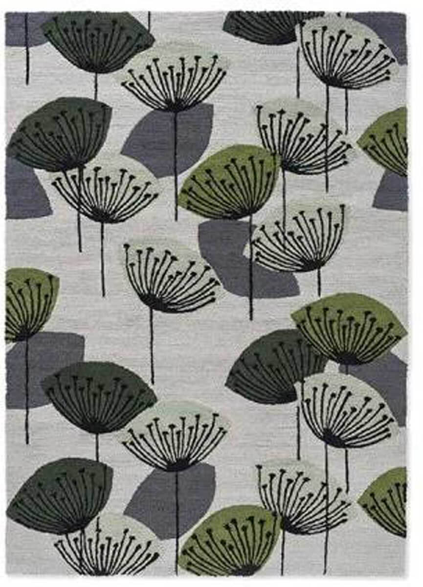 Dandelion Clocks Botanical Green 445807 Rug
