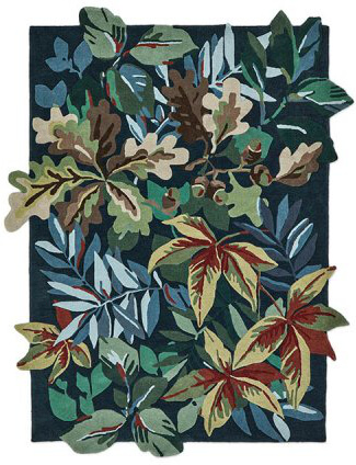 Robin's Wood Forest Green 146507 Rug