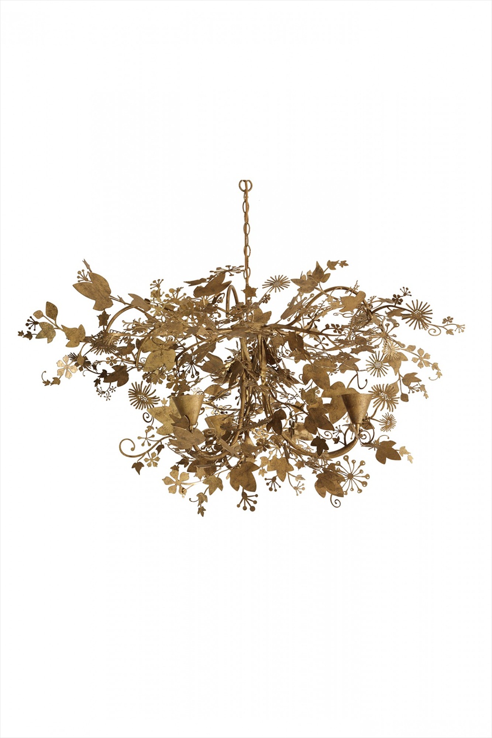 Small Ivy Chandelier MCL37S Forest Gold