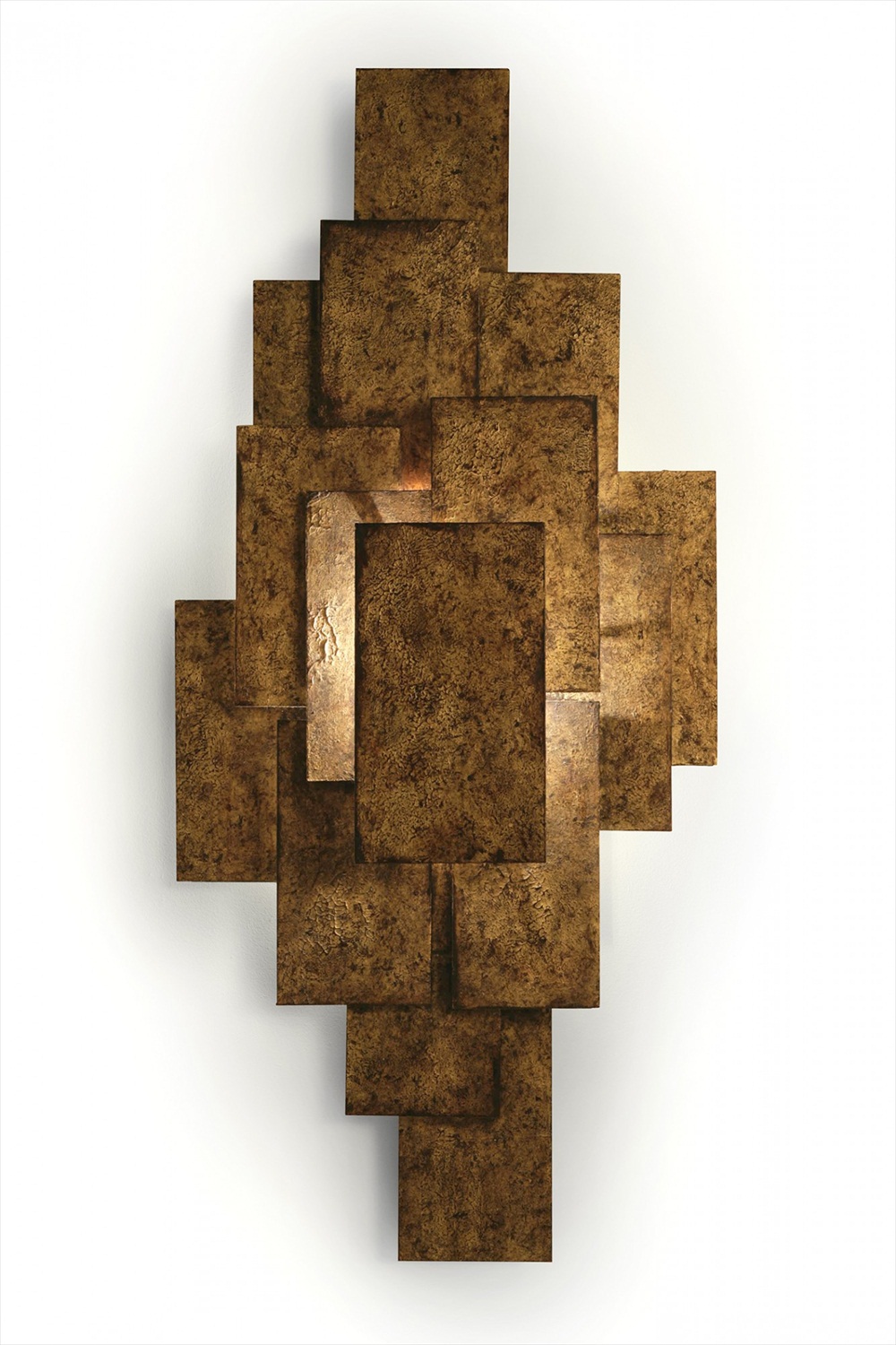 Steel Plates Wall Light TWL53 Mayan Gold